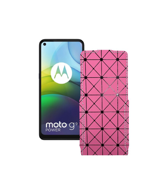 Чохол-флип з екошкіри для телефону Motorola moto G9 Power