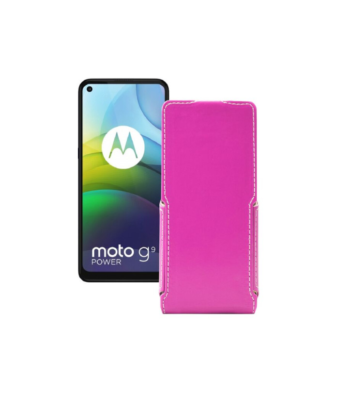 Чохол-флип з екошкіри для телефону Motorola moto G9 Power