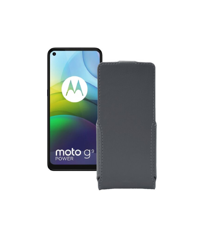 Чохол-флип з екошкіри для телефону Motorola moto G9 Power