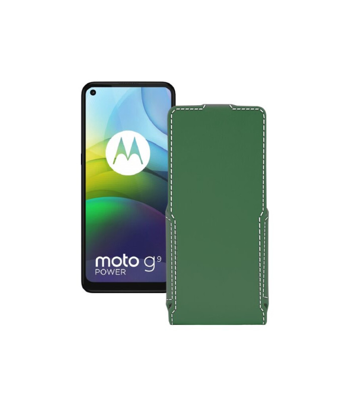 Чохол-флип з екошкіри для телефону Motorola moto G9 Power