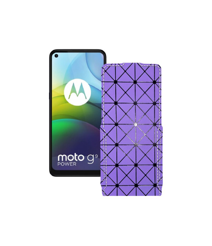 Чохол-флип з екошкіри для телефону Motorola moto G9 Power