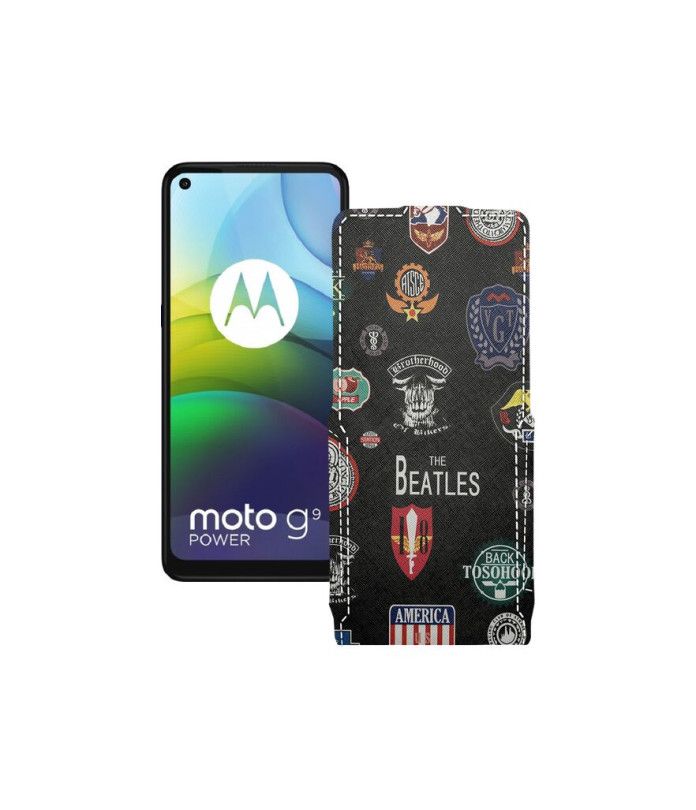 Чохол-флип з екошкіри для телефону Motorola moto G9 Power