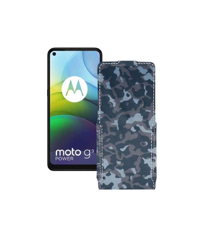 Чохол-флип з екошкіри для телефону Motorola moto G9 Power