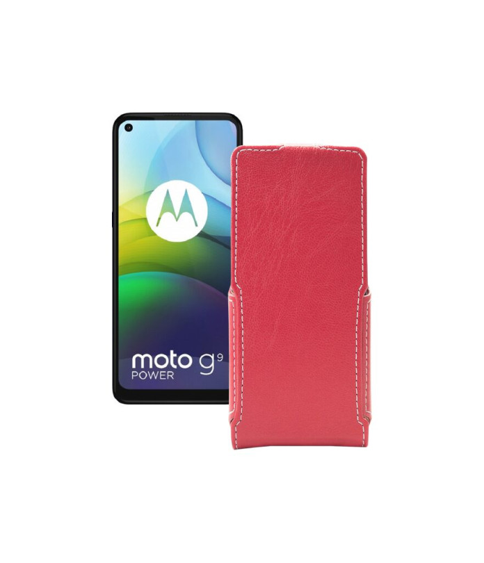 Чохол-флип з екошкіри для телефону Motorola moto G9 Power