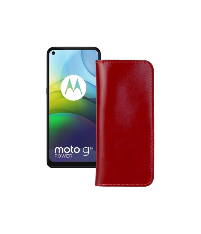 Портмоне з шкіри для телефону Motorola moto G9 Power