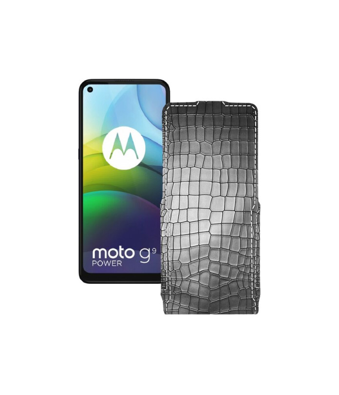 Чохол-флип з екошкіри для телефону Motorola moto G9 Power