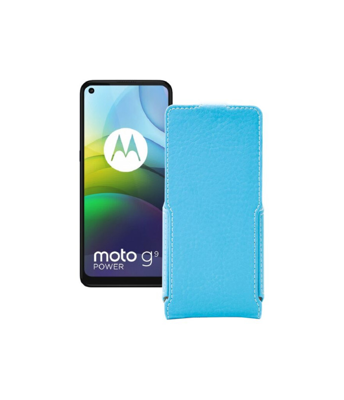 Чохол-флип з екошкіри для телефону Motorola moto G9 Power