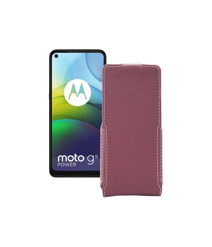 Чохол-флип з екошкіри для телефону Motorola moto G9 Power