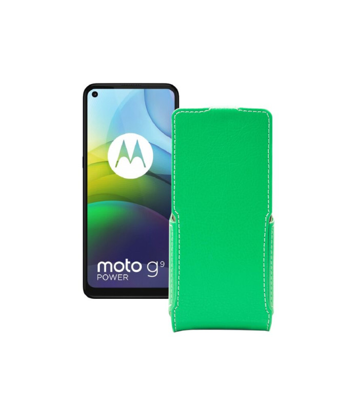 Чохол-флип з екошкіри для телефону Motorola moto G9 Power