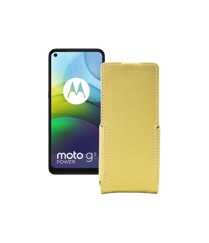 Чохол-флип з екошкіри для телефону Motorola moto G9 Power