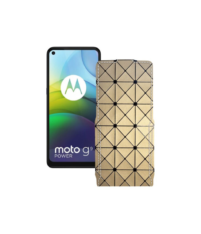 Чохол-флип з екошкіри для телефону Motorola moto G9 Power