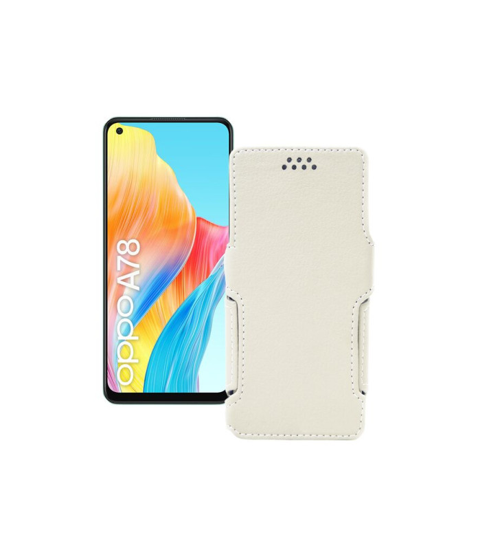 Чохол-книжка з екошкіри для телефону OPPO A78 4G