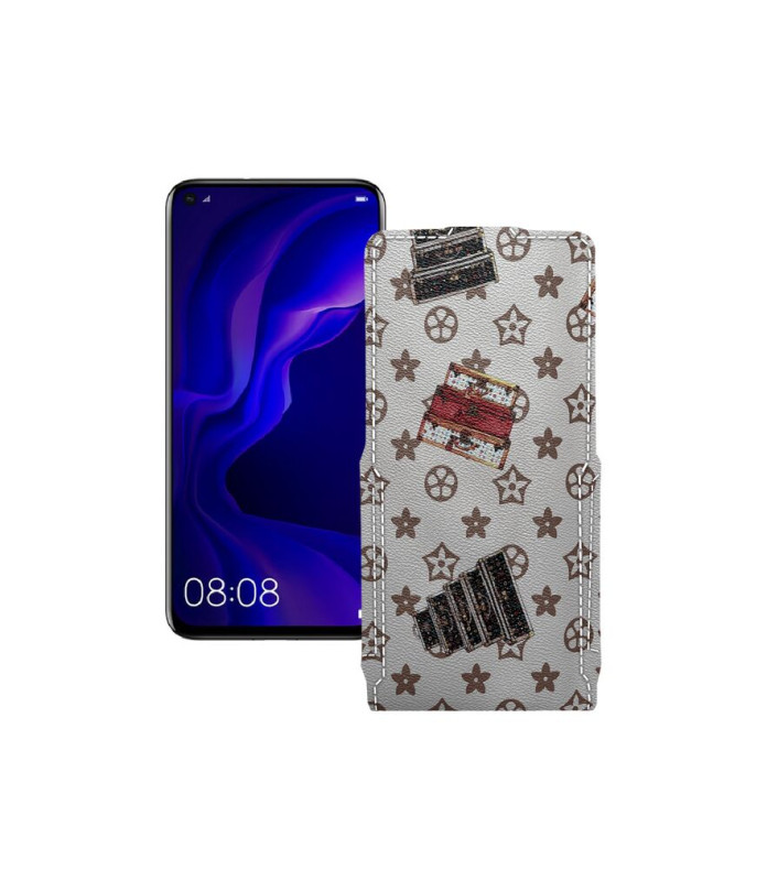 Чохол-флип з екошкіри для телефону Huawei Nova 4