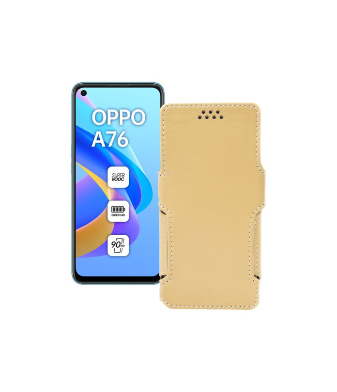 Чохол-книжка з екошкіри для телефону OPPO A76