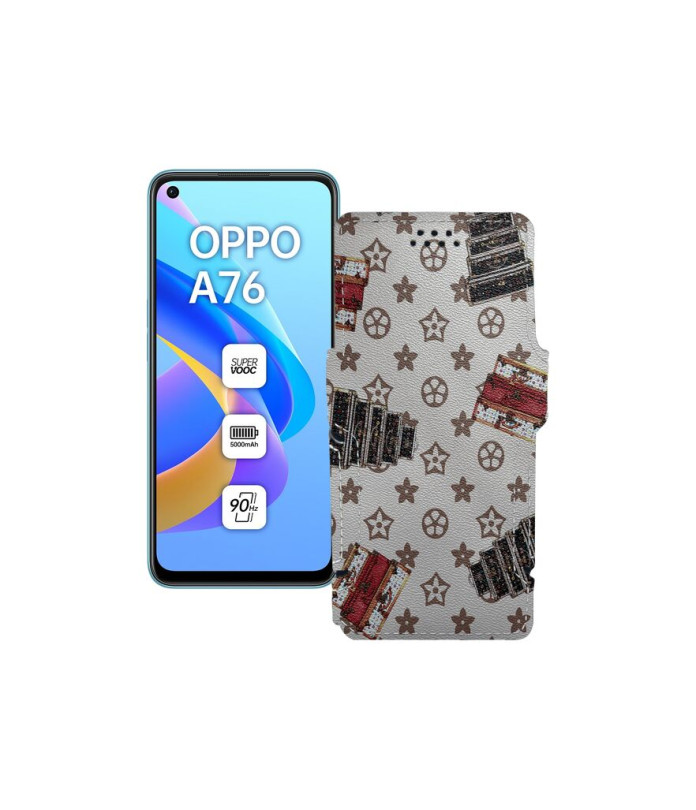 Чохол-книжка з екошкіри для телефону OPPO A76