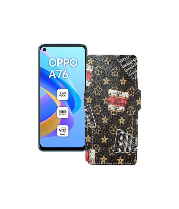 Чохол-книжка з екошкіри для телефону OPPO A76