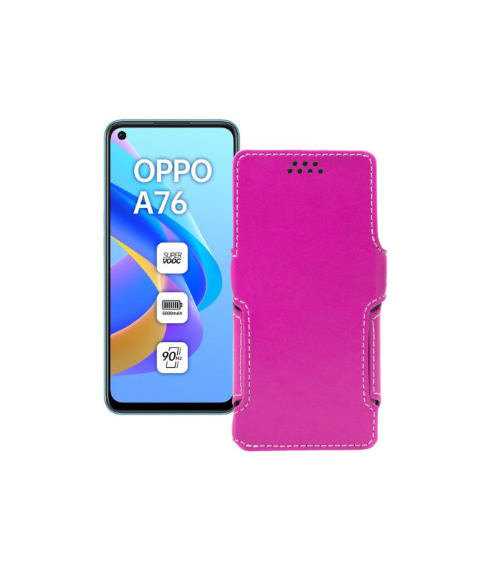 Чохол-книжка з екошкіри для телефону OPPO A76