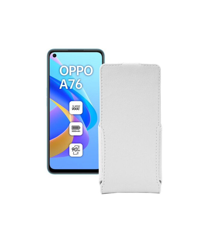 Чохол-флип з екошкіри для телефону OPPO A76