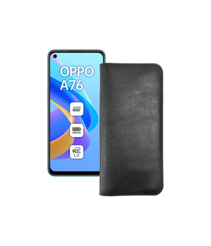 Портмоне з шкіри для телефону OPPO A76