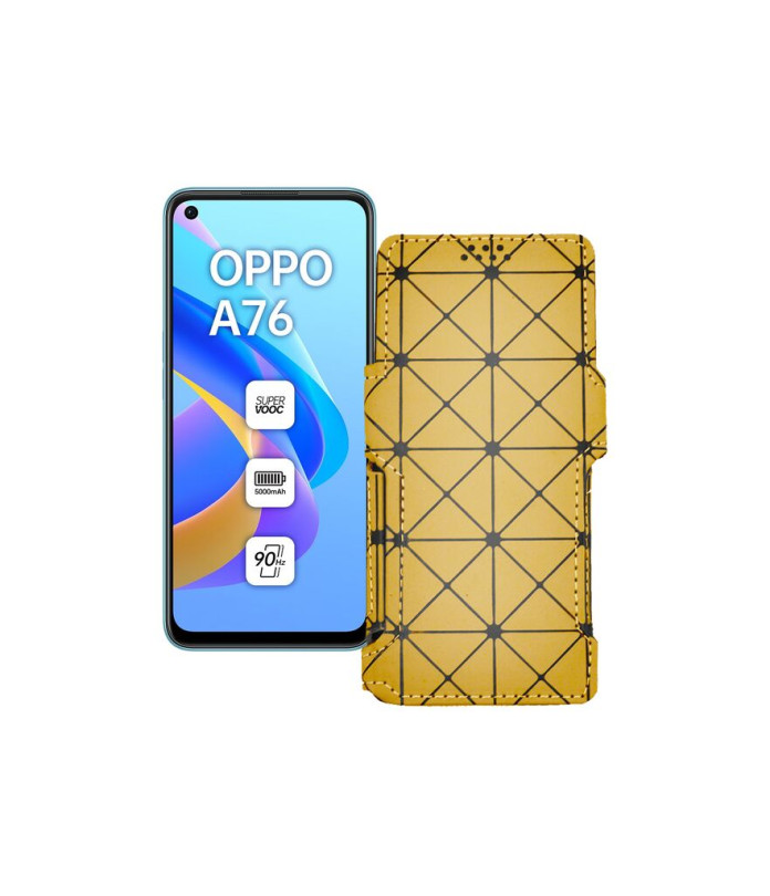 Чохол-книжка з екошкіри для телефону OPPO A76