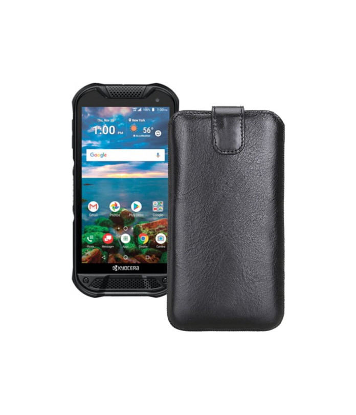 Витяжка з екошкіри для телефону Kyocera DuroForce Pro 2