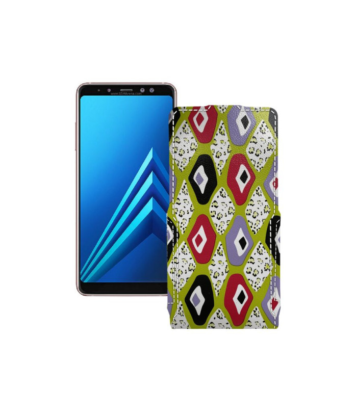 Чохол-флип з екошкіри для телефону Samsung Galaxy A8 Plus 2018 (A730)