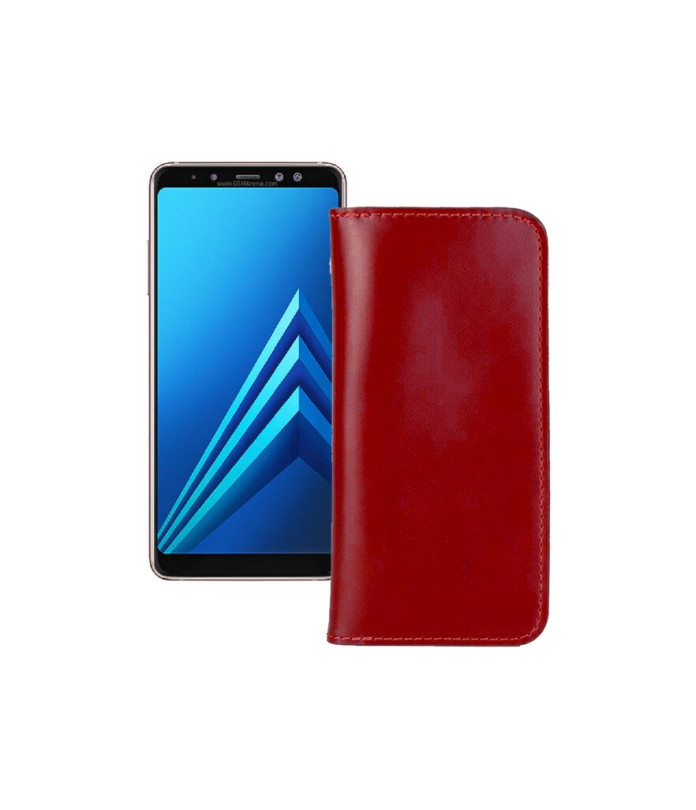 Портмоне з шкіри для телефону Samsung Galaxy A8 Plus 2018 (A730)