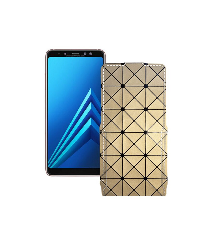 Чохол-флип з екошкіри для телефону Samsung Galaxy A8 Plus 2018 (A730)