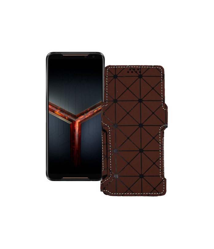 Чохол-книжка з екошкіри для телефону Asus ROG Phone II ZS600KL