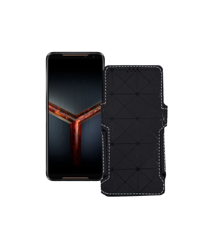 Чохол-книжка з екошкіри для телефону Asus ROG Phone II ZS600KL