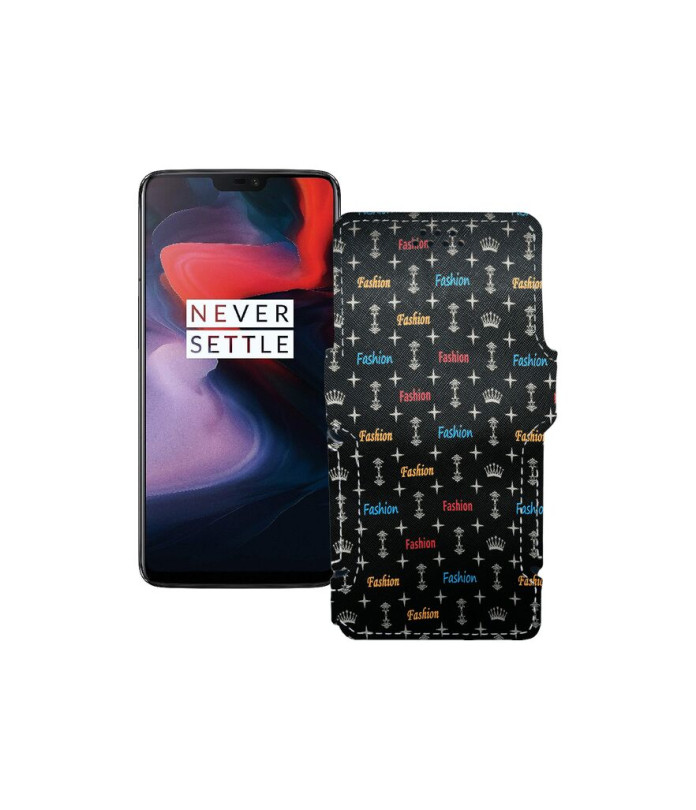 Чохол-книжка з екошкіри для телефону OnePlus 6