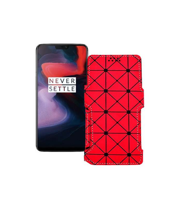 Чохол-книжка з екошкіри для телефону OnePlus 6