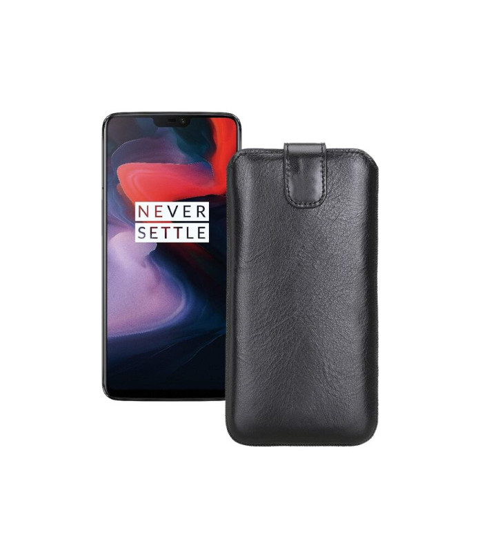 Витяжка з екошкіри для телефону OnePlus 6