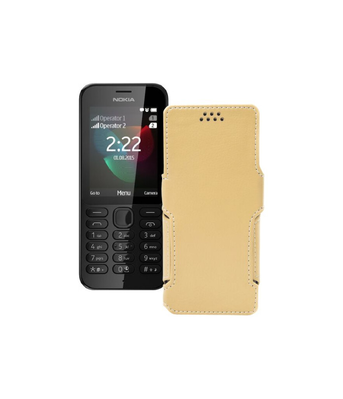 Чохол-книжка з екошкіри для телефону Nokia 222 Dual Sim