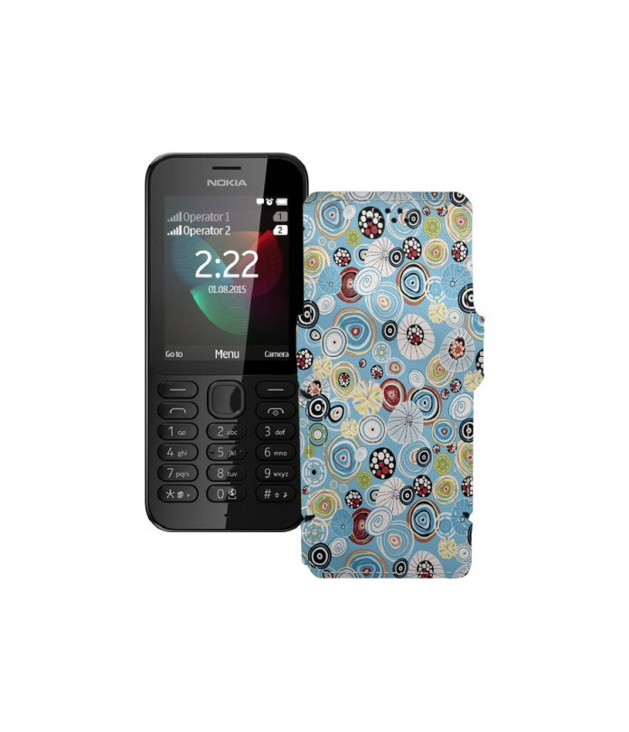 Чохол-книжка з екошкіри для телефону Nokia 222 Dual Sim