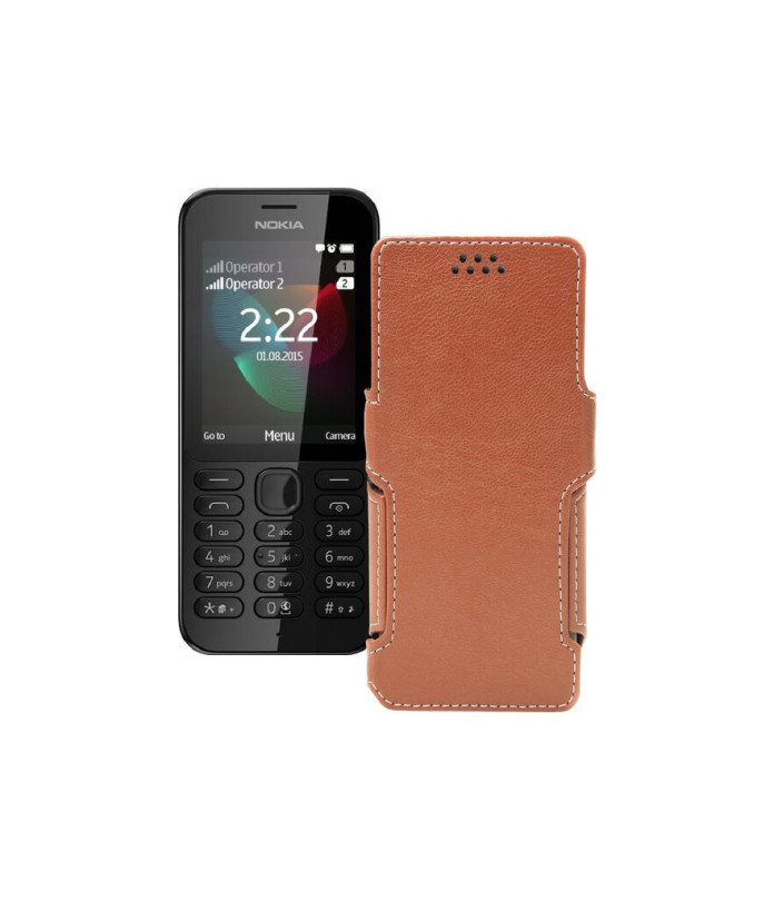 Чохол-книжка з екошкіри для телефону Nokia 222 Dual Sim