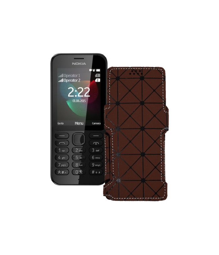 Чохол-книжка з екошкіри для телефону Nokia 222 Dual Sim