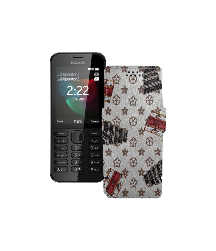 Чохол-книжка з екошкіри для телефону Nokia 222 Dual Sim