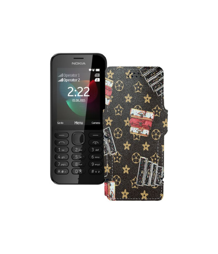 Чохол-книжка з екошкіри для телефону Nokia 222 Dual Sim