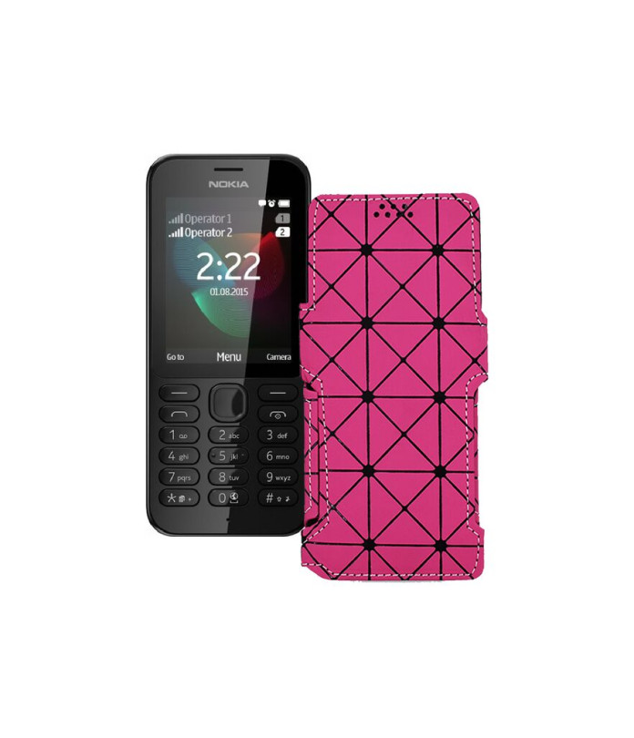 Чохол-книжка з екошкіри для телефону Nokia 222 Dual Sim