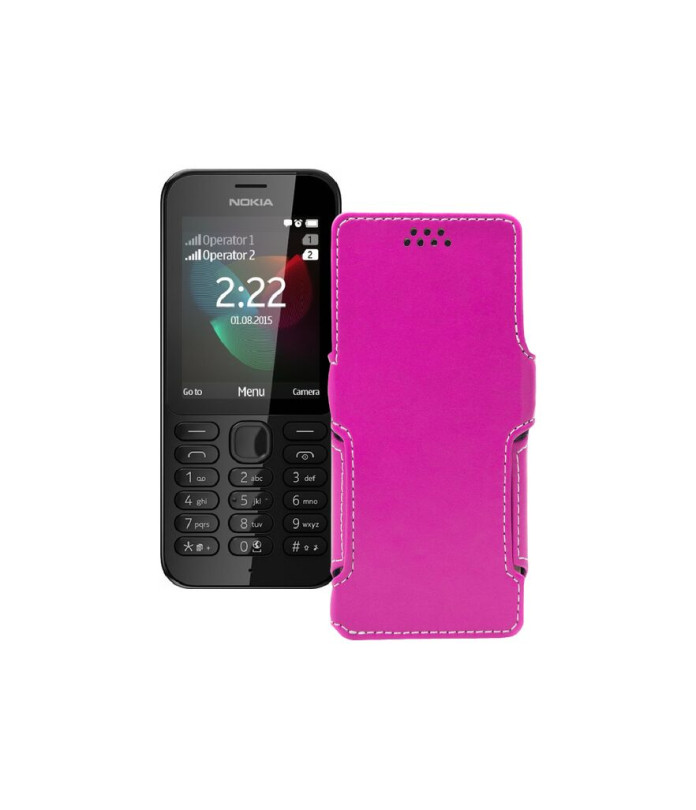 Чохол-книжка з екошкіри для телефону Nokia 222 Dual Sim