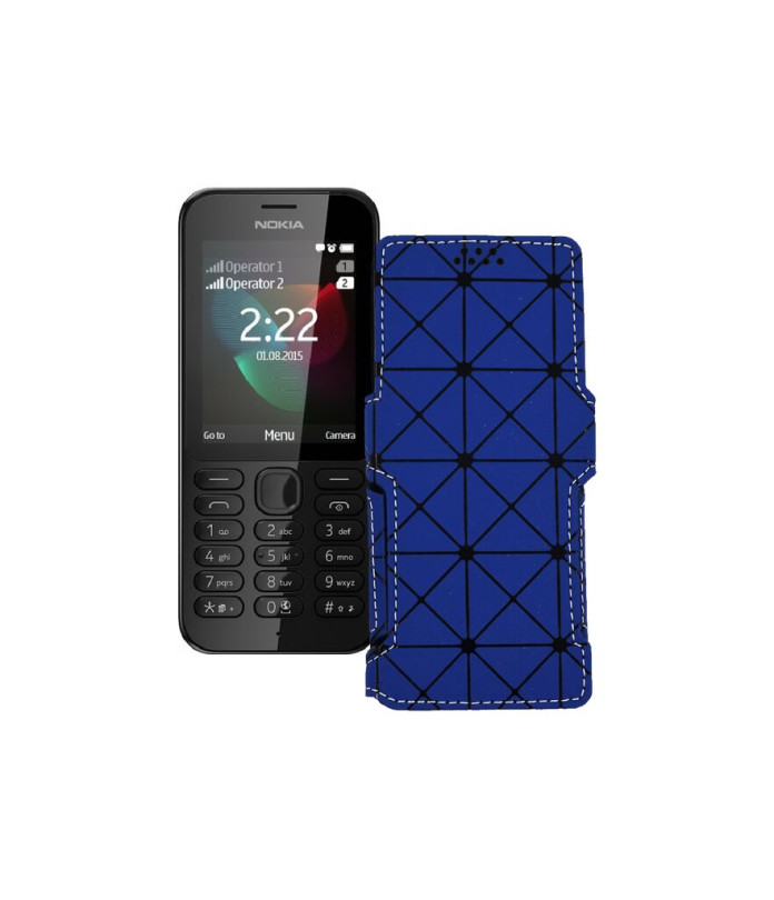 Чохол-книжка з екошкіри для телефону Nokia 222 Dual Sim