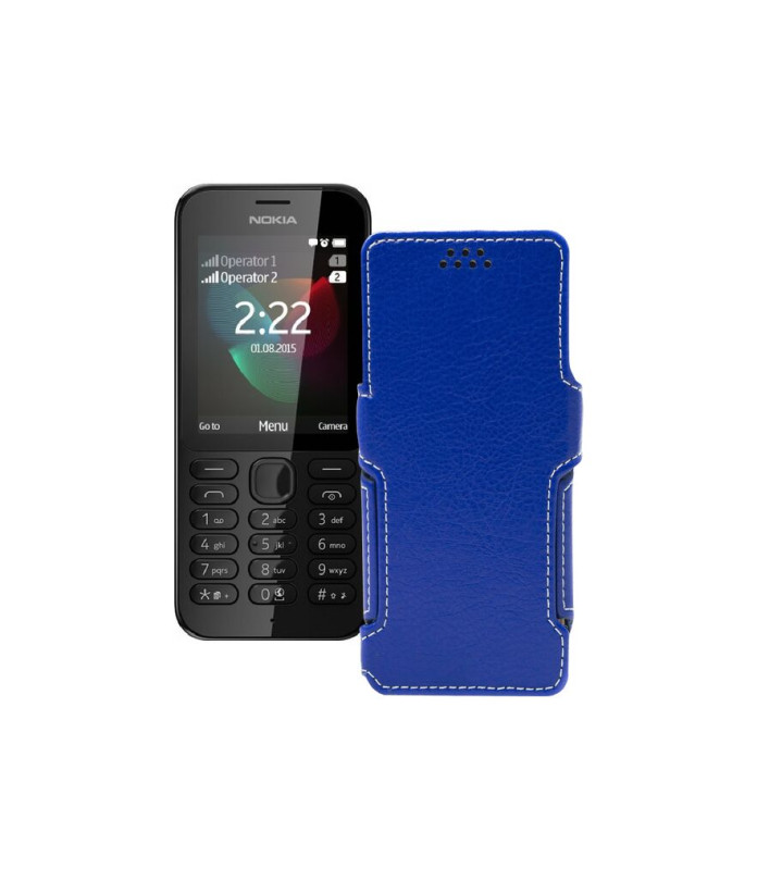 Чохол-книжка з екошкіри для телефону Nokia 222 Dual Sim