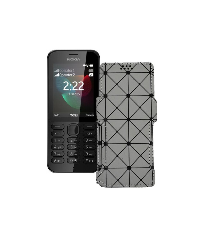 Чохол-книжка з екошкіри для телефону Nokia 222 Dual Sim