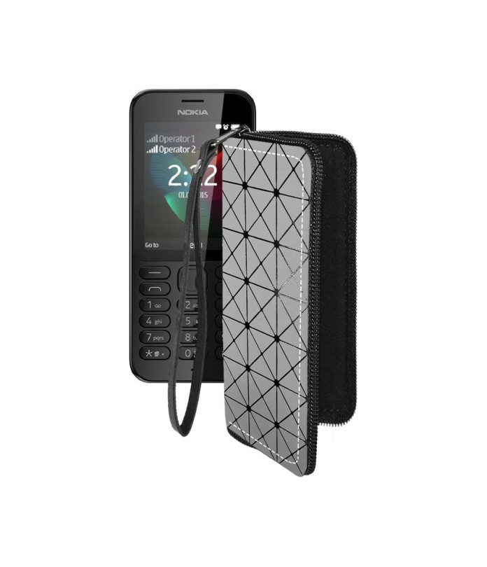 Чохол-гаманець з екошкіри для телефону Nokia 222 Dual Sim