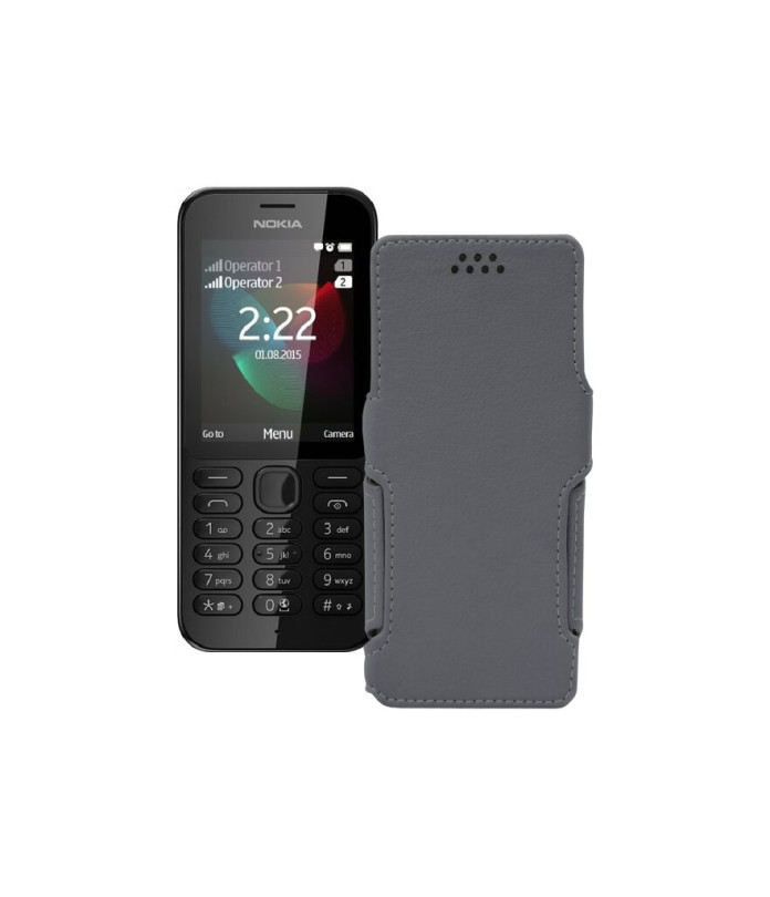 Чохол-книжка з екошкіри для телефону Nokia 222 Dual Sim