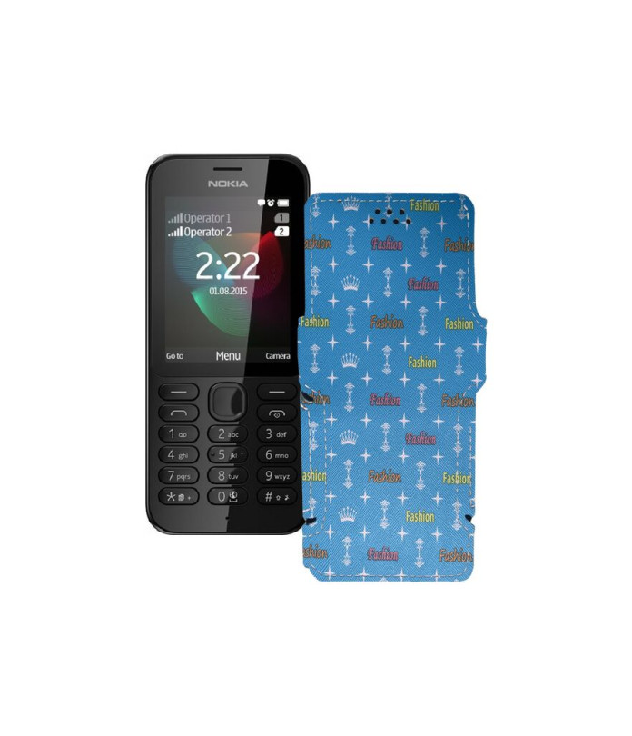 Чохол-книжка з екошкіри для телефону Nokia 222 Dual Sim