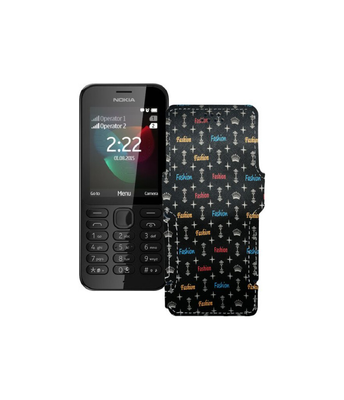 Чохол-книжка з екошкіри для телефону Nokia 222 Dual Sim