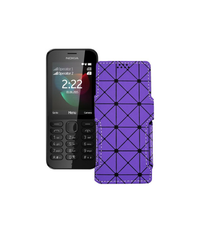 Чохол-книжка з екошкіри для телефону Nokia 222 Dual Sim