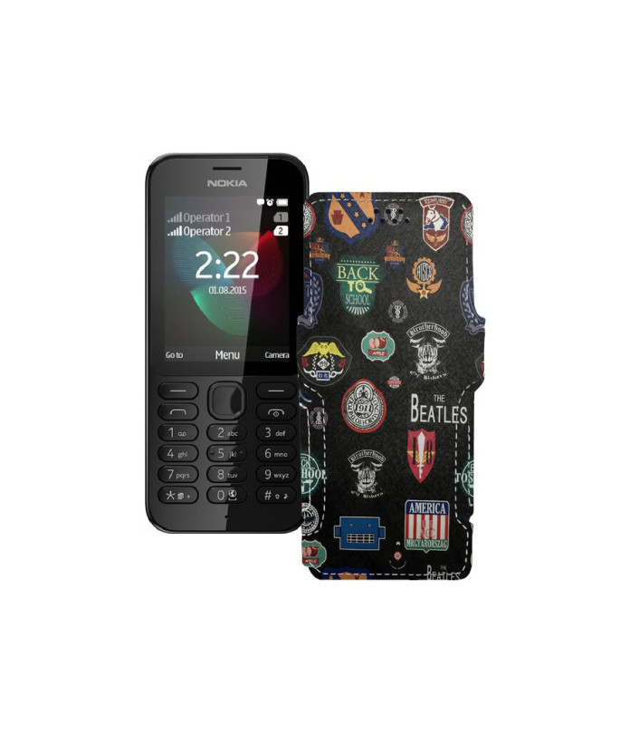 Чохол-книжка з екошкіри для телефону Nokia 222 Dual Sim